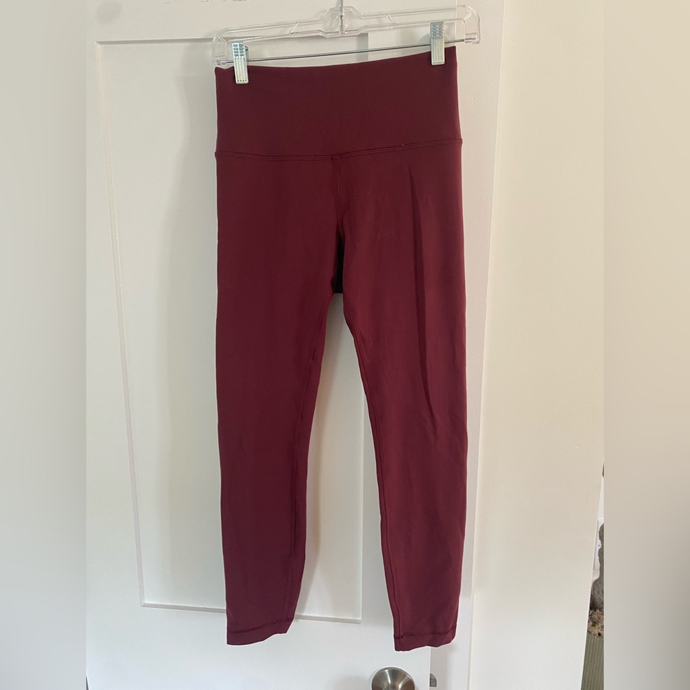 Lululemon burgundy leggings